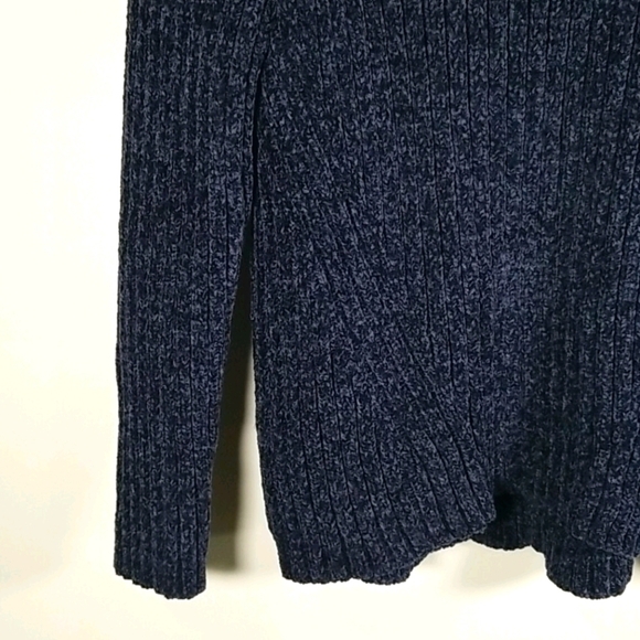 Jachs Girlfriend Blue Ribbed Sweater - Picture 3 of 5